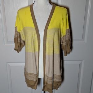Spense Knits short sleeve open cardigan Large